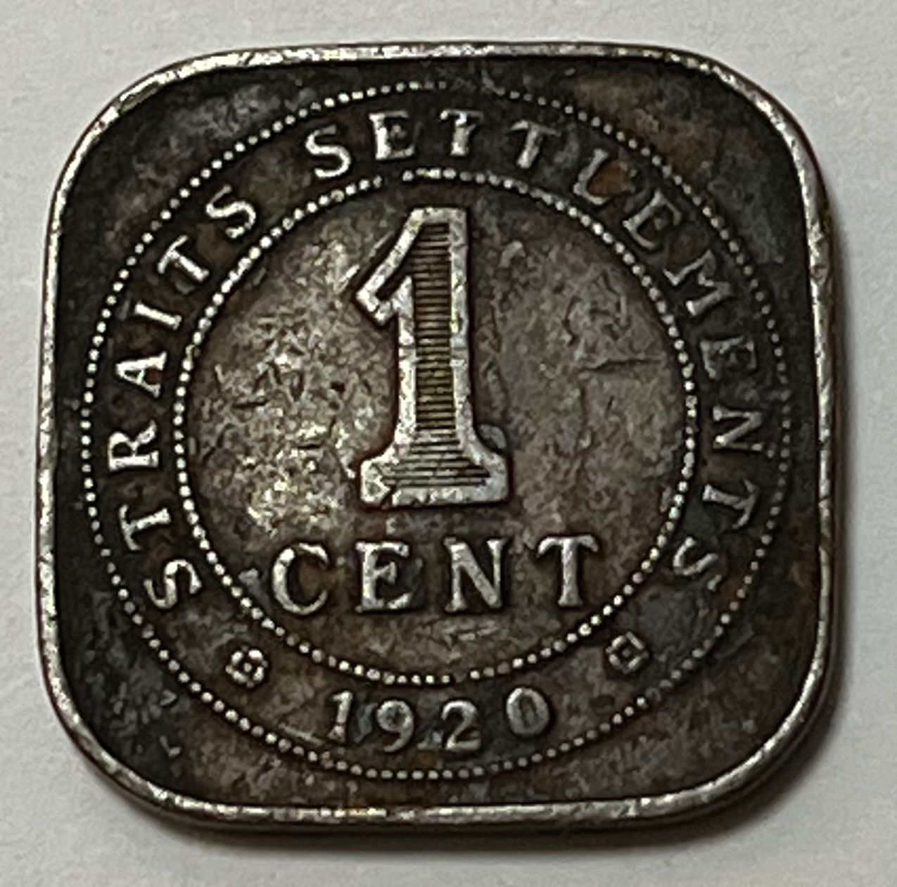 Tutti le monete: 1 Cent - George V (British Malaysia) - 1920 – Usato da Dietikon venduto da Numis8953