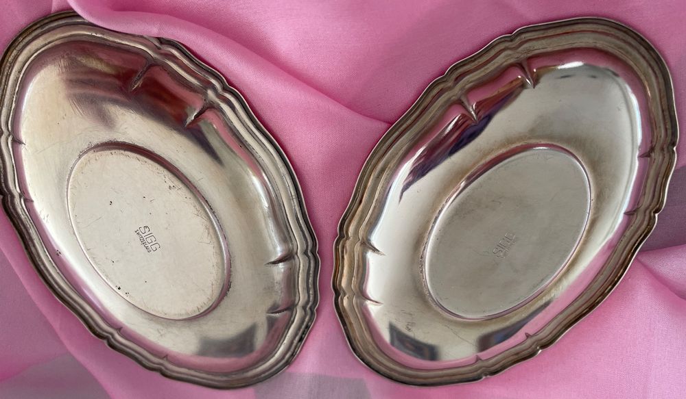 2x Antike Saliere Canard Canärli Ente Entli SIGG Kristall (Gebraucht ...
