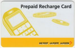 Prepaid Recharge Card - DIE POST LA POSTE LA POSTA