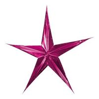 Folienstern 90 cm Durchmesser pink