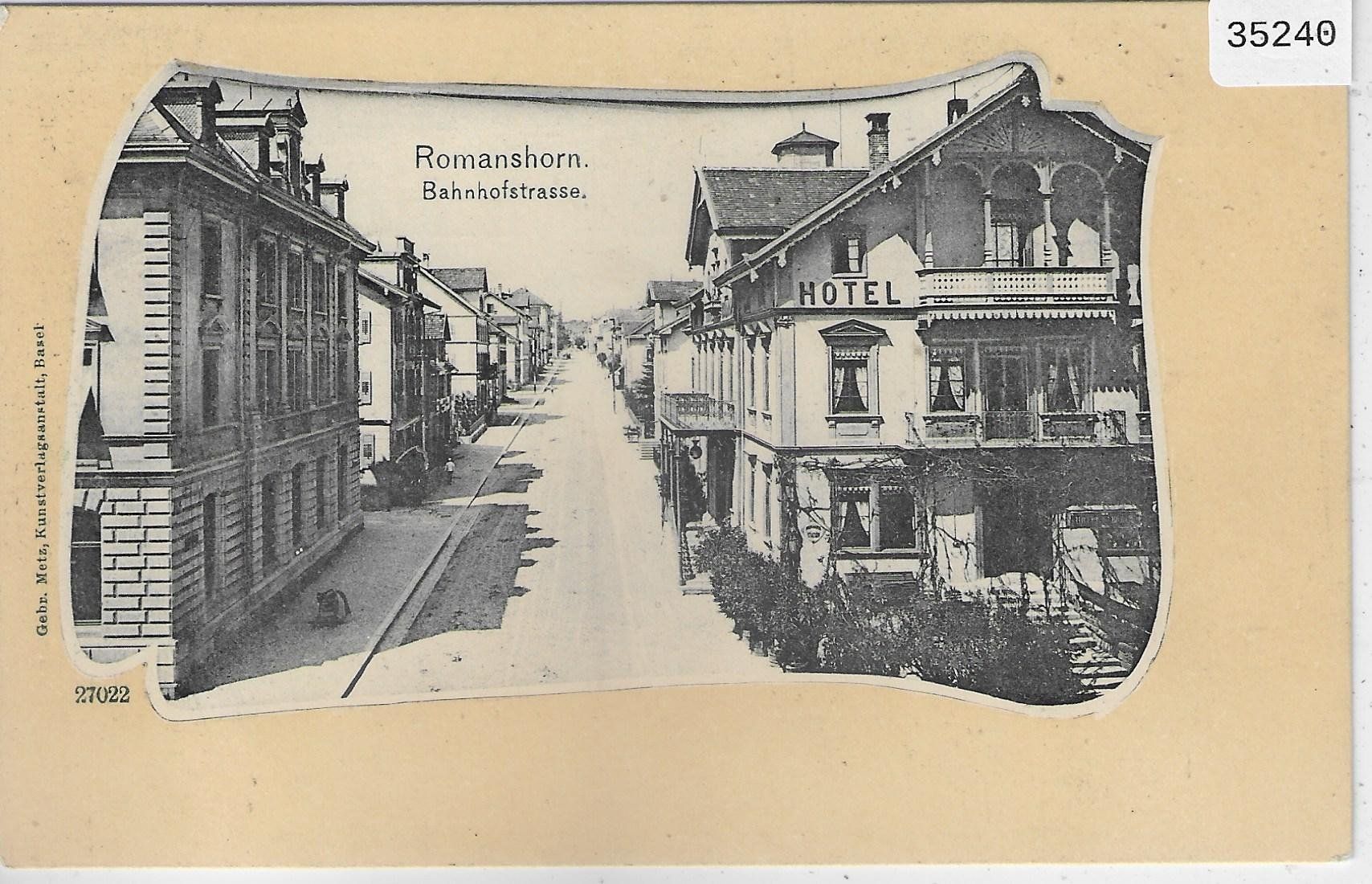 Cartoline postali: Romanshorn - Bahnhofstrasse – Usato da Ettingen venduto da Kartenplanet