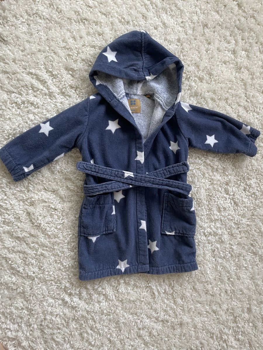 Accappatoi: Peignoir bébé étoiles bleu taille 6-12 mois  – Usato da Versoix venduto da Pti-pois