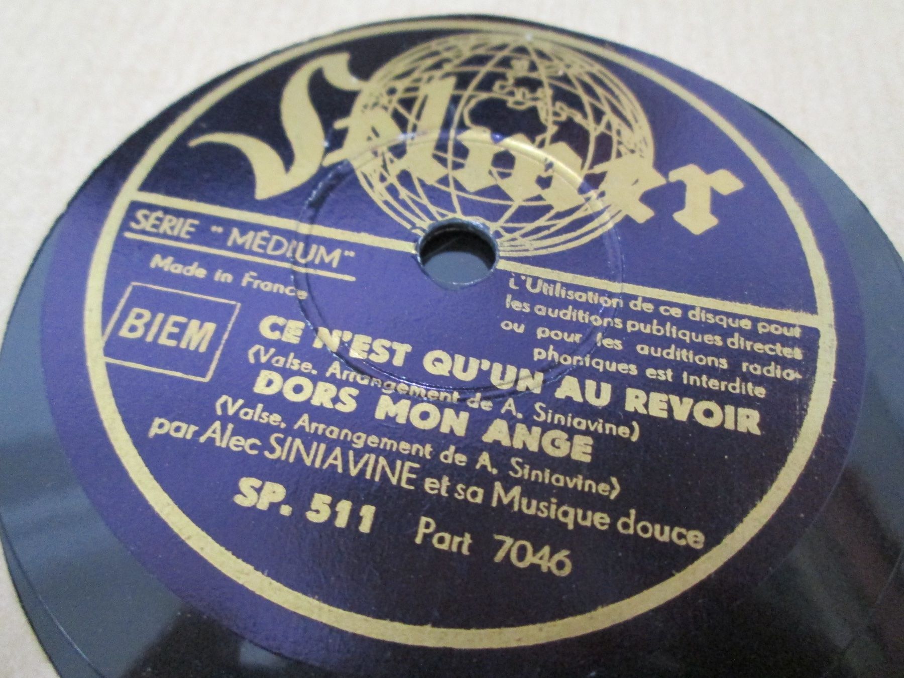 Schallplatten: DISQUES 78 TOURS – Gebraucht aus Lausanne von Leag 9