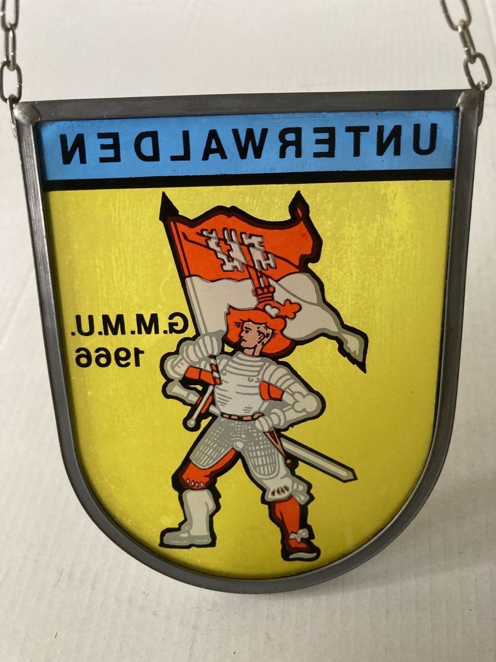 Altro in Antiquarato & Arte: Wappenscheibe Unterwalden G.M.M.U. 1966 – Usato da Zürich venduto da Chaeffeler 2