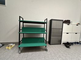 Rollregal, Metall, grün