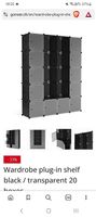 Gonser Steckregal schwarz 20 Boxen