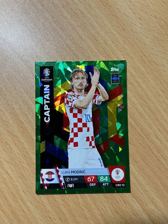 TOPPS MATCH ATTAX Euro 2024 Luka Modric # CAPTAIN EUR 1,00 - FR