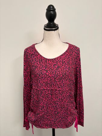 Street One Bluse Viskose mit Blumenmuster pink 38