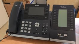 Yealink t46G Voip Telefon + EXP40 Zusatzmonitor