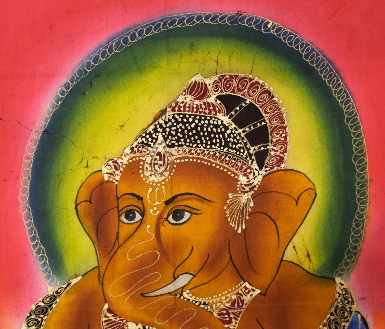 Foto & Immagini: Wandbehang Stoffbild Ganesh indisch 78x58cm – Nuovo (secondo la descrizione) da Zürich venduto da Masala-Oase 3
