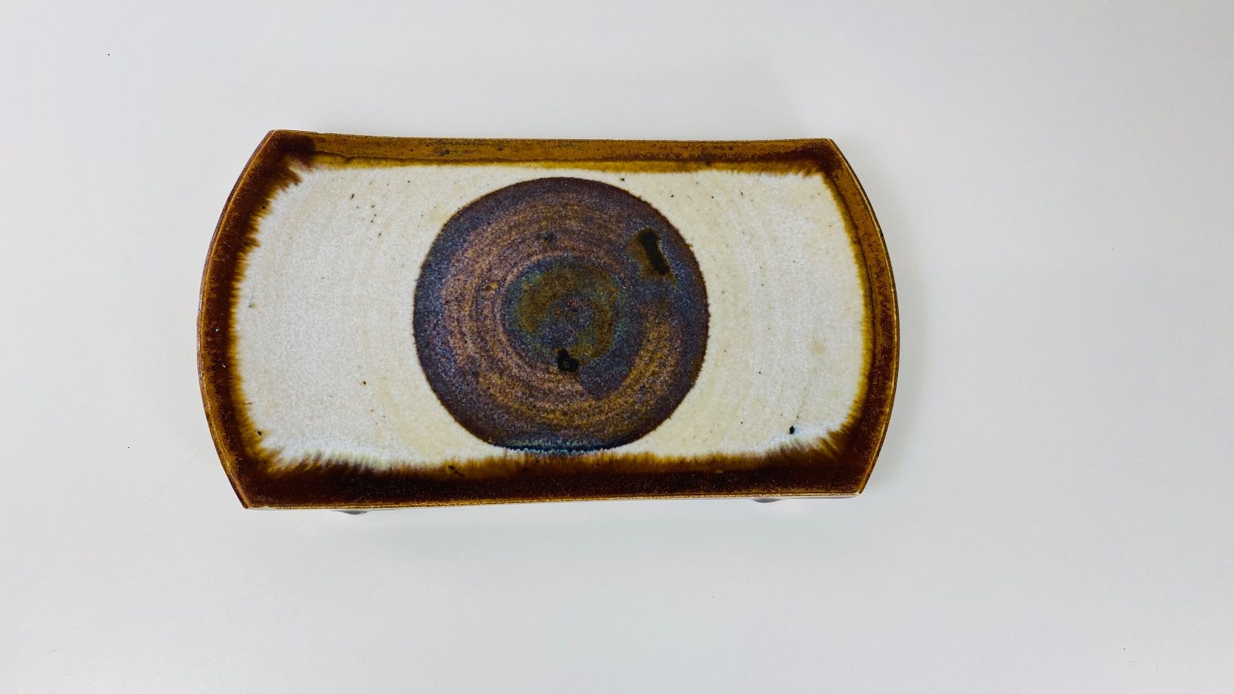 Piatti di portata: Rustikale Keramik-Servierplatte / Charcuterie-Platte – Usato da Zürich venduto da Arche_Brockenhaus 1