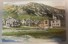 spezielle Farb Postkarte Partie aus Samaden gelaufen 1919