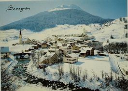 SAVOGNIN Partie an der Julia mit Piz Arblatsch