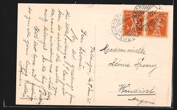Cartoline postali: Valangin, Vue générale et le Val-de-Ru – Usato da Berlin venduto da bartko-reher 1