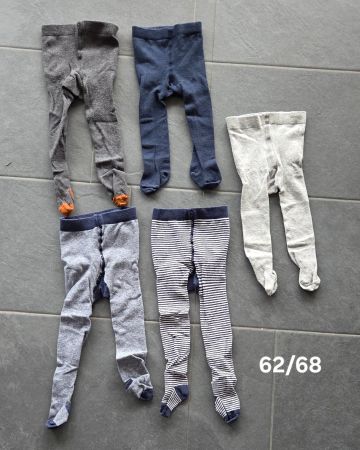 5er Set Strumpfhosen, Gr. 62/68