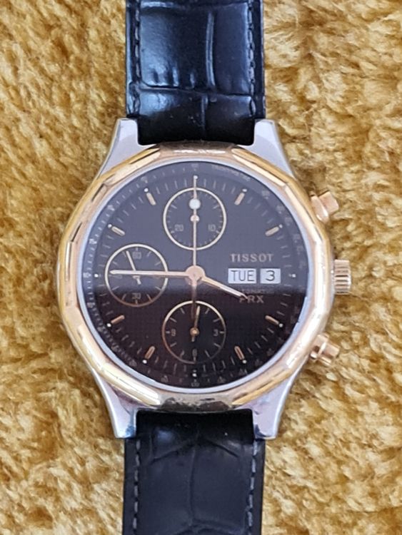 Tissot PRX Automatic Chronograph Valjoux 7750 Gold Comprare su