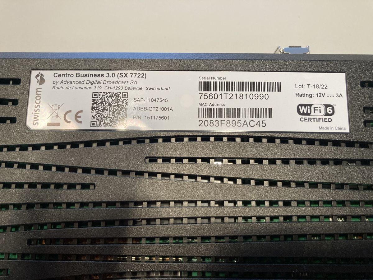 Swisscom Modem & Router: Centro Business 3.0 (SX 7722) – Nuovo (secondo la descrizione) da Bioggio venduto da edeschnede 2