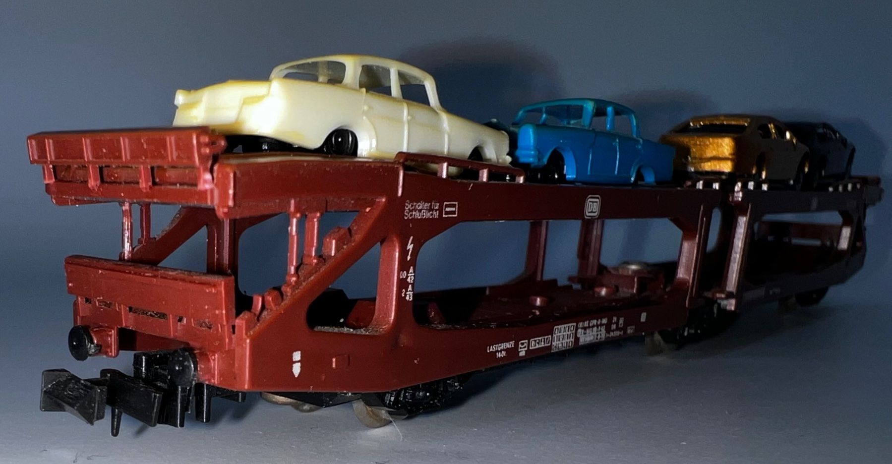 Arnold Modellini di ferrovie: Lima -N Autotransporter, beladen – Usato da Basel venduto da jonnyhaas 3