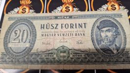Ungarische Banknote: 20 Forint von 1962 - Rarität!