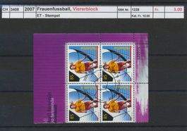 2007 "Frauenfussball", Viererblock,  ET - Stempel