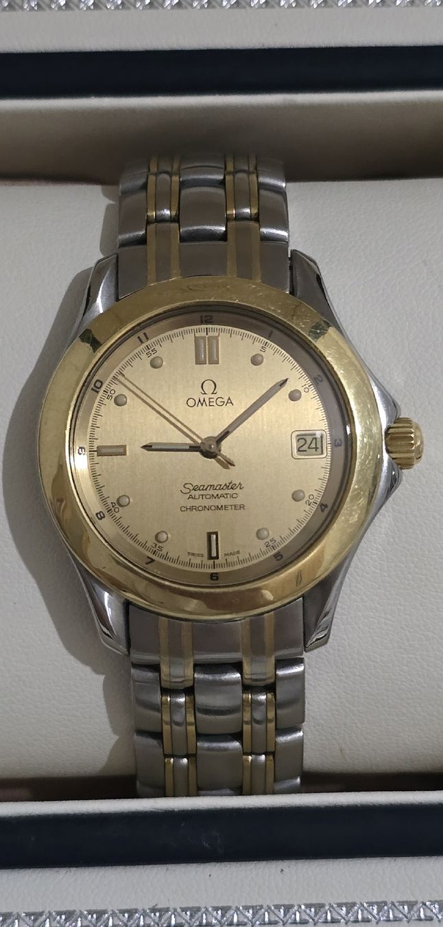 Omega Orologi: OMEGA Seamaster Automatic Chronometer  Or18k et Acier – Usato da Les Acacias venduto da watinjo