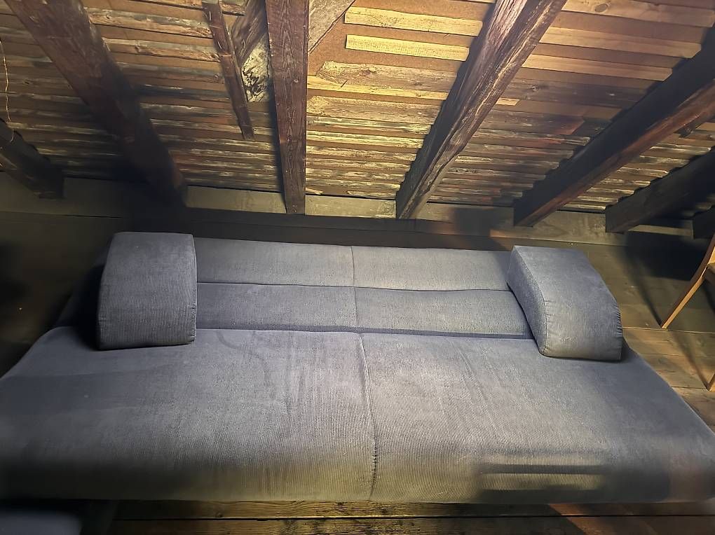 Divani: Schlafsofa / Bettsofa grau, ausklappbar – Usato da Wallisellen venduto da celindli11 1