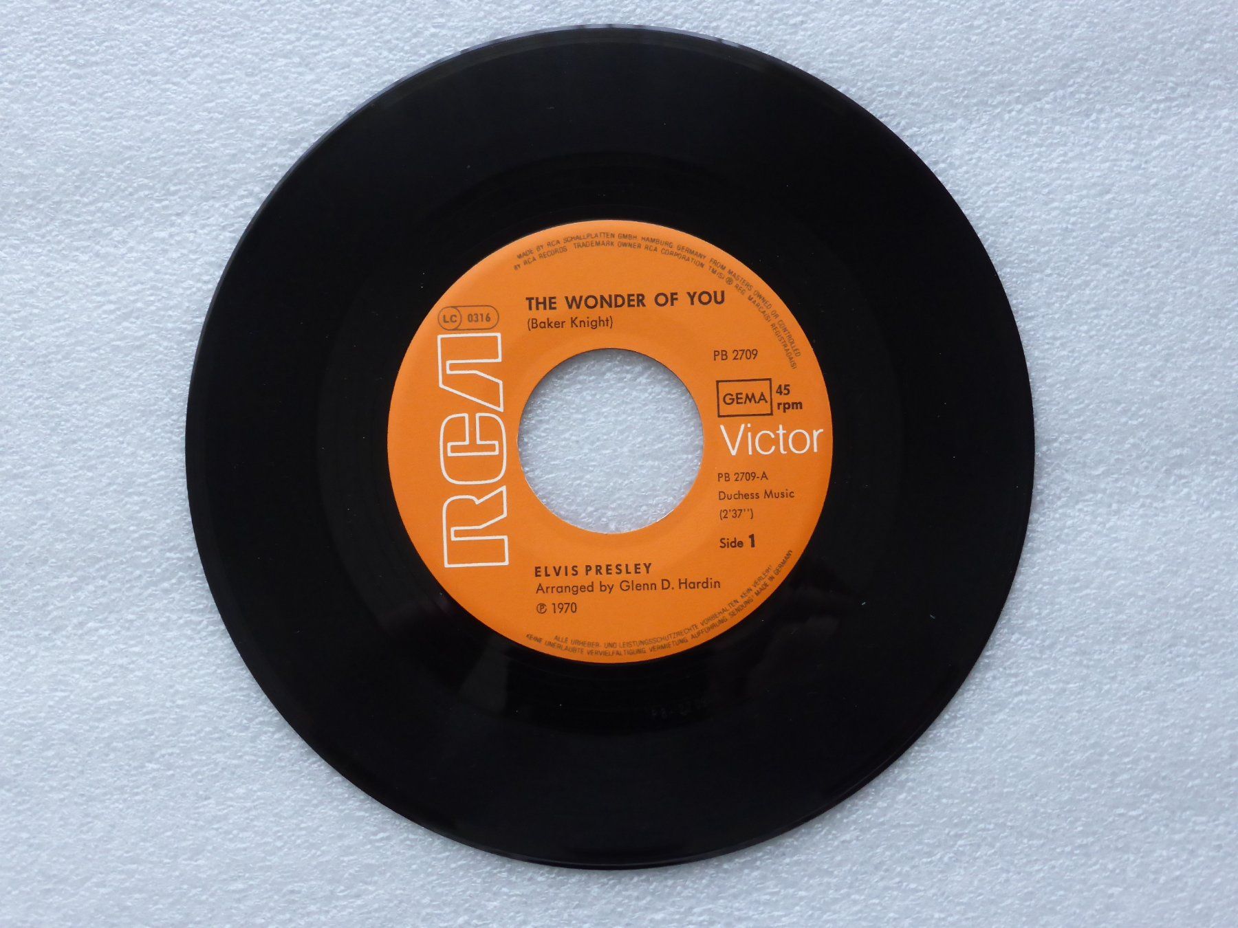 Vinyles: Vinyl Single   ELVIS PRESLEY – D'occasion à Küssnacht am Rigi par Mondkinder 1