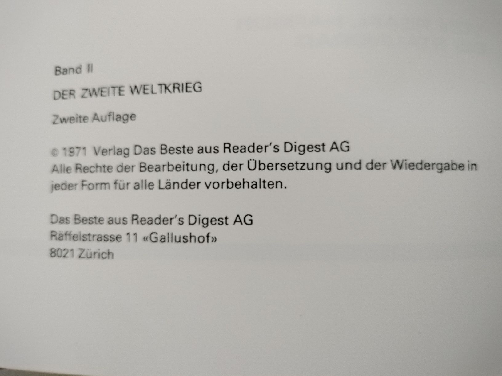 Libri: Zwei grosse Weltkriegs Bücher – Usato da Schwanden Sigrisw venduto da Wibe81 1