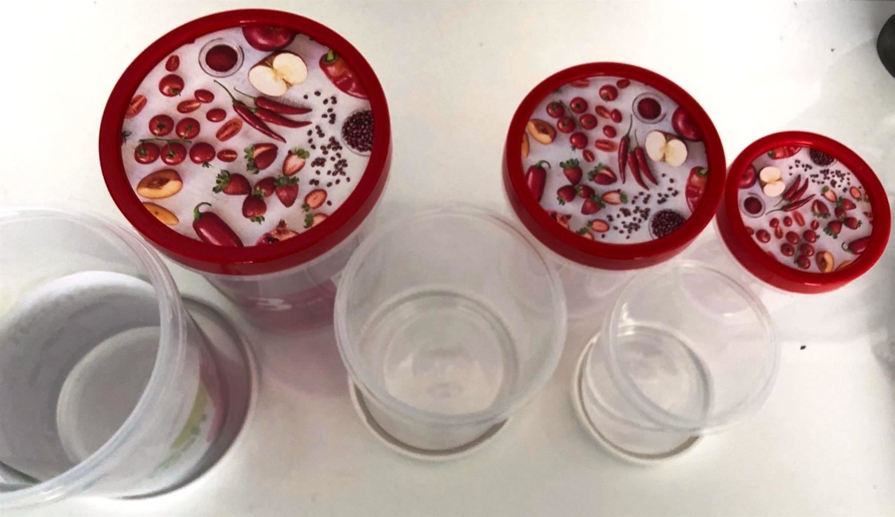 Contenitori & Simili: 6tlg. Vorratsbehälter Set rund 3 Grössen – Nuovo e nell'imballaggio originale da St. Gallen venduto da schnaeppchen-preise 3