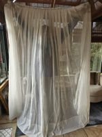 9 voiles de rideaux confectoné.  hauteur 218 cm +107 largeur