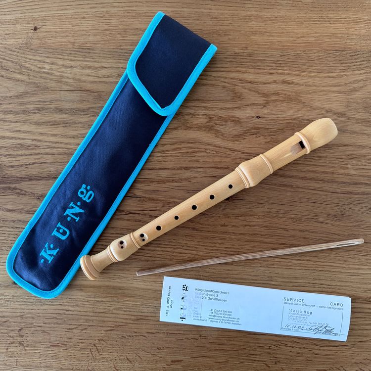 KQDRAVINE Blockflöte Aus Ahornholz - C-Sopran Deutsche Griffweise