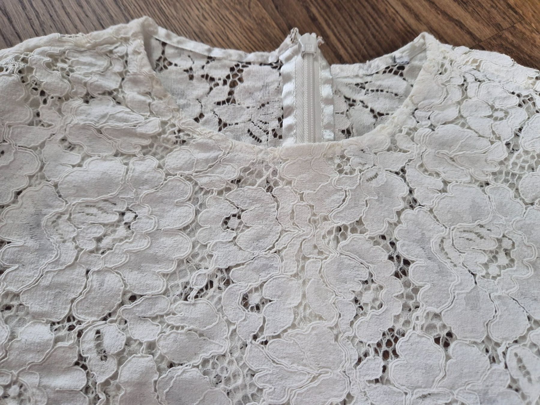 Top: Ivy & Oak whute lace top size S – Usato da Zürich venduto da monadiederich 1