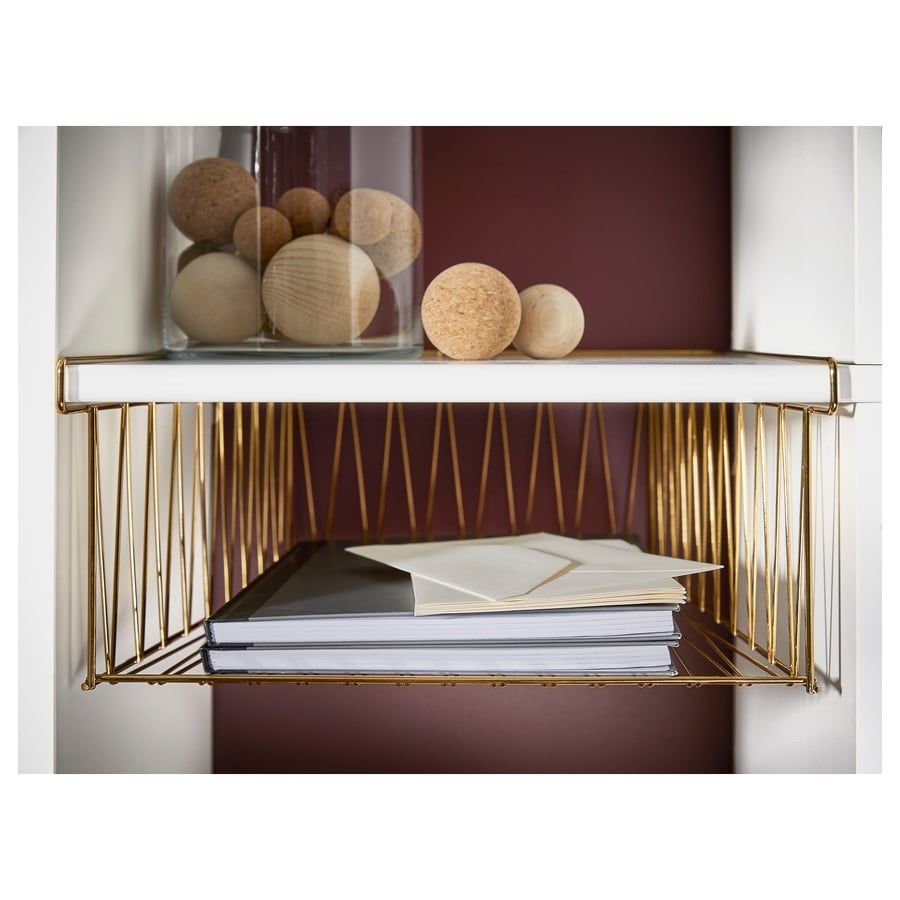 Ikea Altro per la casa: 4x IKEA KALLAX Korb / Wire basket, Messingfarbe / brass – Usato da Glattbrugg venduto da farman-s 1
