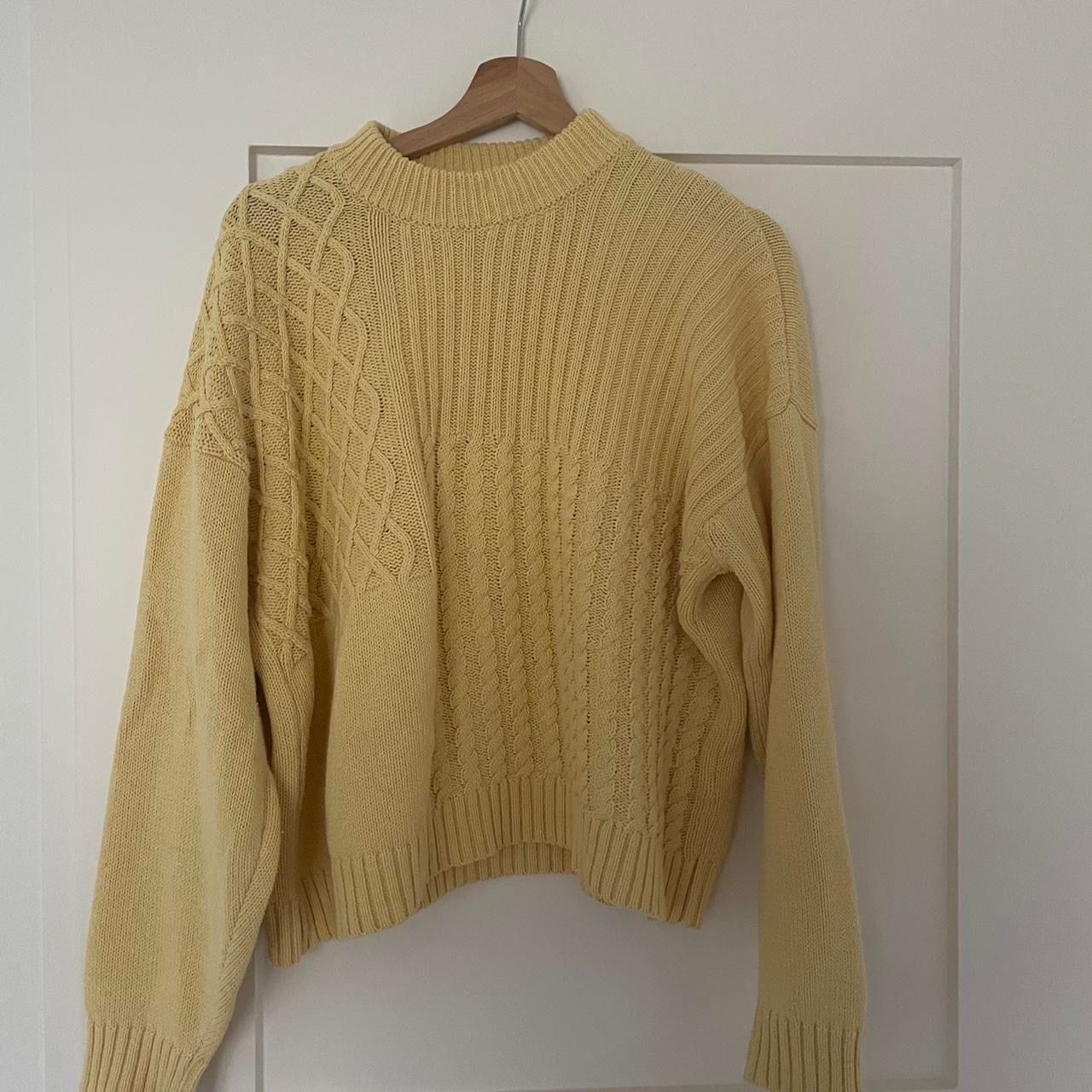 Mads Nørgaard Maglioni & Felpe: Mads Nørgaard Pullover gelb Grobstrick gebraucht – Usato da Zürich venduto da Shelda