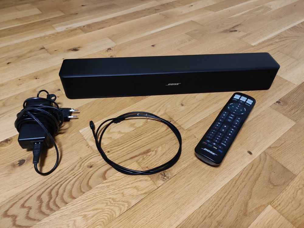 Bose Solo 5 Soundbar With Remote - Used, Includes Power Supply & Optical Audio Cable