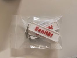 Sanität Schlüsselanhänger 76 x 20 mm (4 Stück)