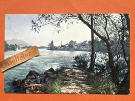 1924 Feldpost Aare, Abendstimmung. Aargau, Rarität!
