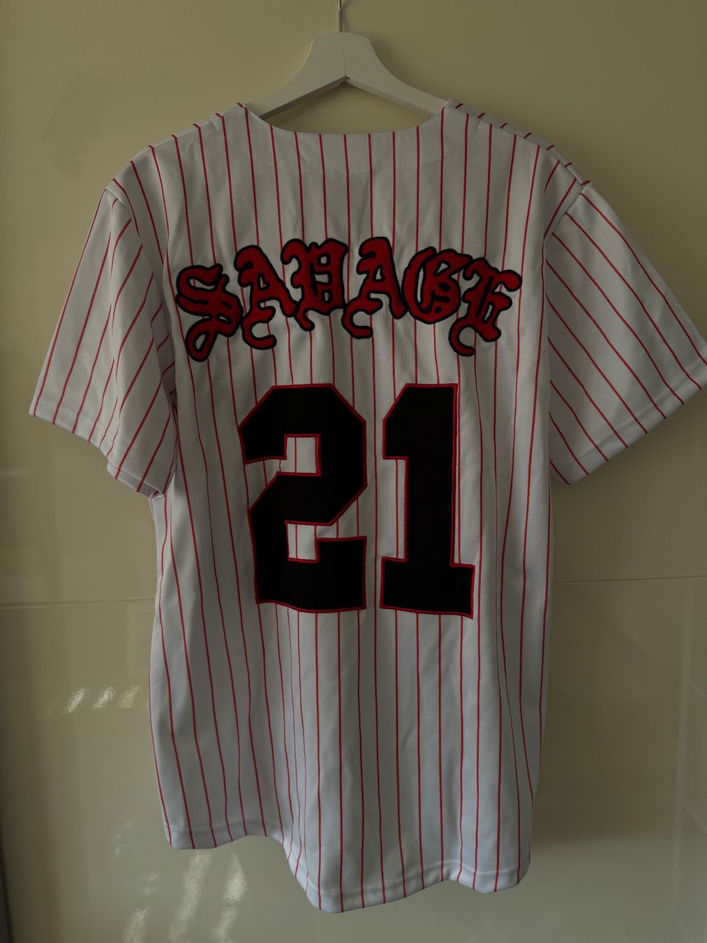 Canottiere & Pantaloni: 21 Savage Baseball Jersey – Usato da Nürensdorf venduto da gla_5tjl 1