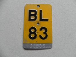 Mofanummer Mofa Nummer BL 83 Baselland 1983 Töffli Geschenk