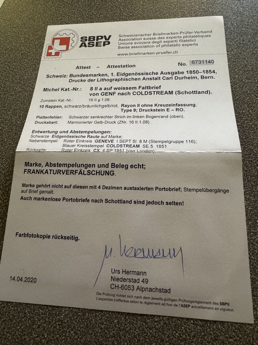 Alle Briefmarken: Schöner Rayon Brief nach Schottland – Gebraucht aus Uster von Briefmarken