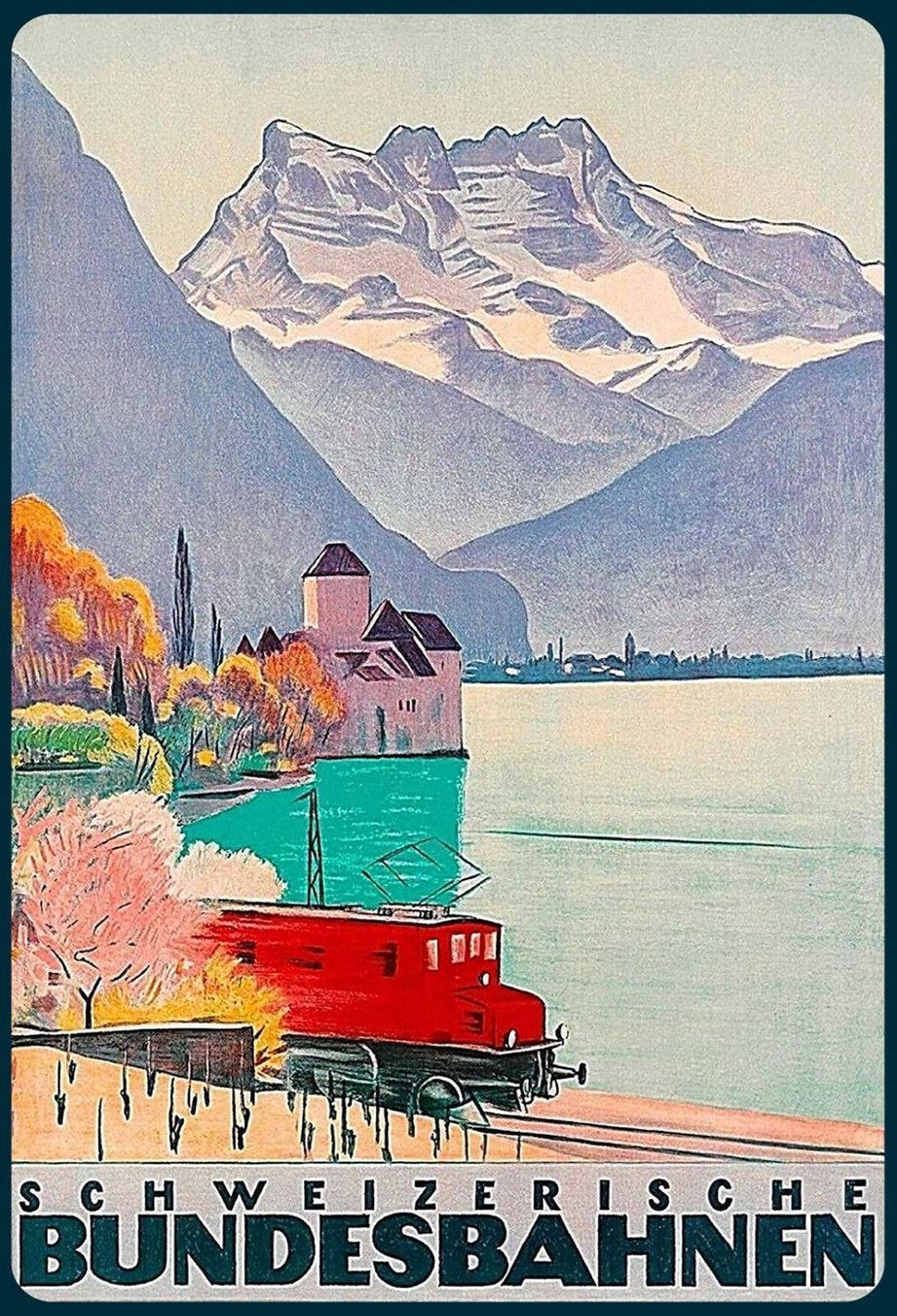 SBB/CFF/FFS Schilder: Blechschild-SCHWEIZ. BUNDESBAHNEN – Neu und originalverpackt aus Rupperswil von big-one-sale