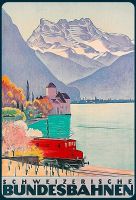 Blechschild-SCHWEIZ. BUNDESBAHNEN