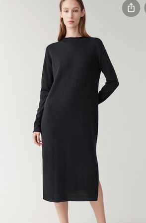 Burgundy Cos wool dress S