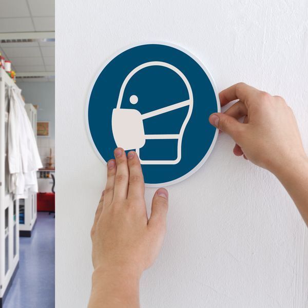 Altro per Ufficio & Commercio: Gebotsschild 200 mm, "Atemschutz", NEU – Nuovo (secondo la descrizione) da Reiden venduto da Gelbmeise 1