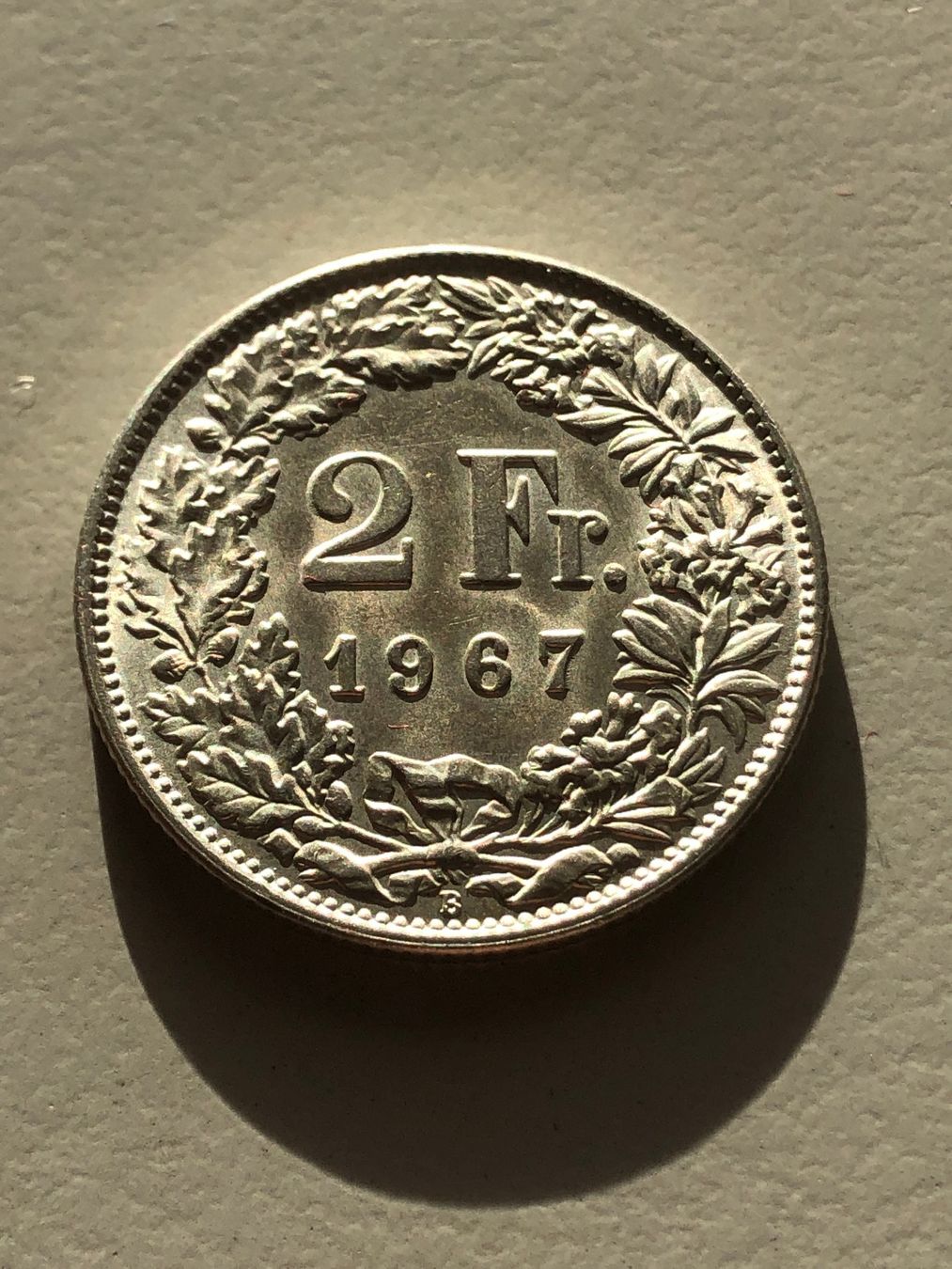 Alle Münzen: 2 Fr. 1967 Top – Gebraucht aus Schötz von Odpa