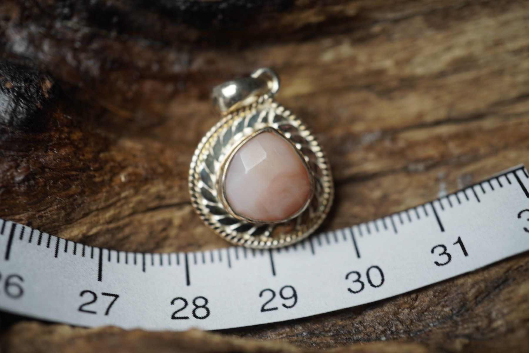 Ciondoli: Opal Rosa    Facettiert  Tropfen  Anhänger   925 Silber – Nuovo e nell'imballaggio originale da Balgach venduto da top_silver 1