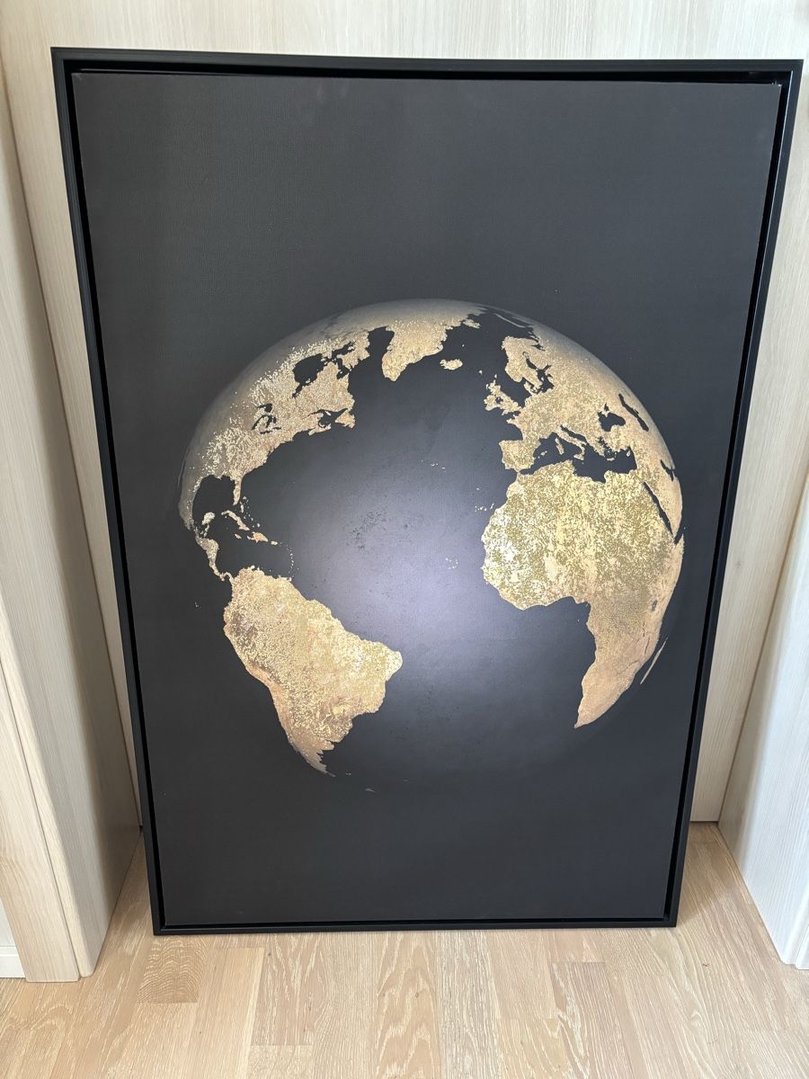 Foto & Immagini: Wunderschönes Leinwandbild Weltkarte Gold – Nuovo (secondo la descrizione) da Wald AR venduto da bertli00