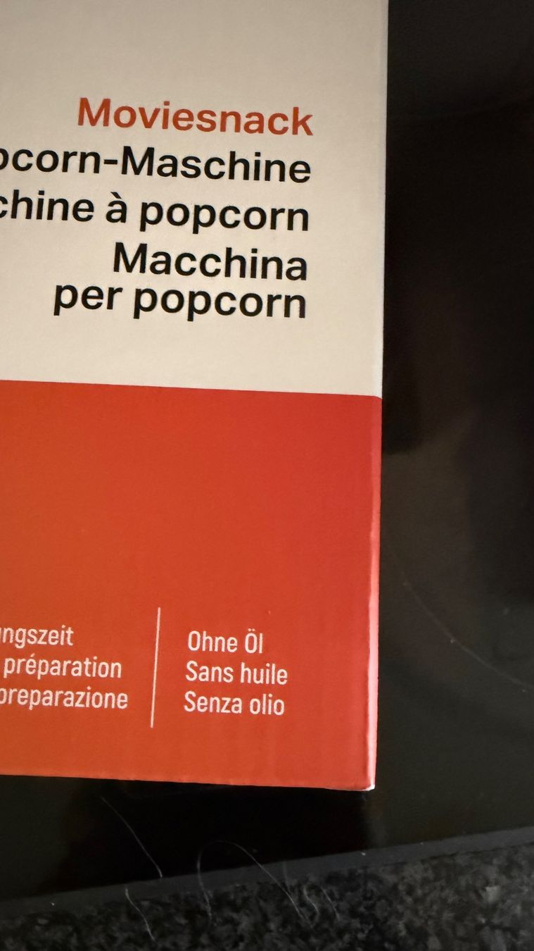 Elettrodomestici da cucina: Popcornmaschine ohe Öl – Usato da Gossau ZH venduto da Daniela710 3