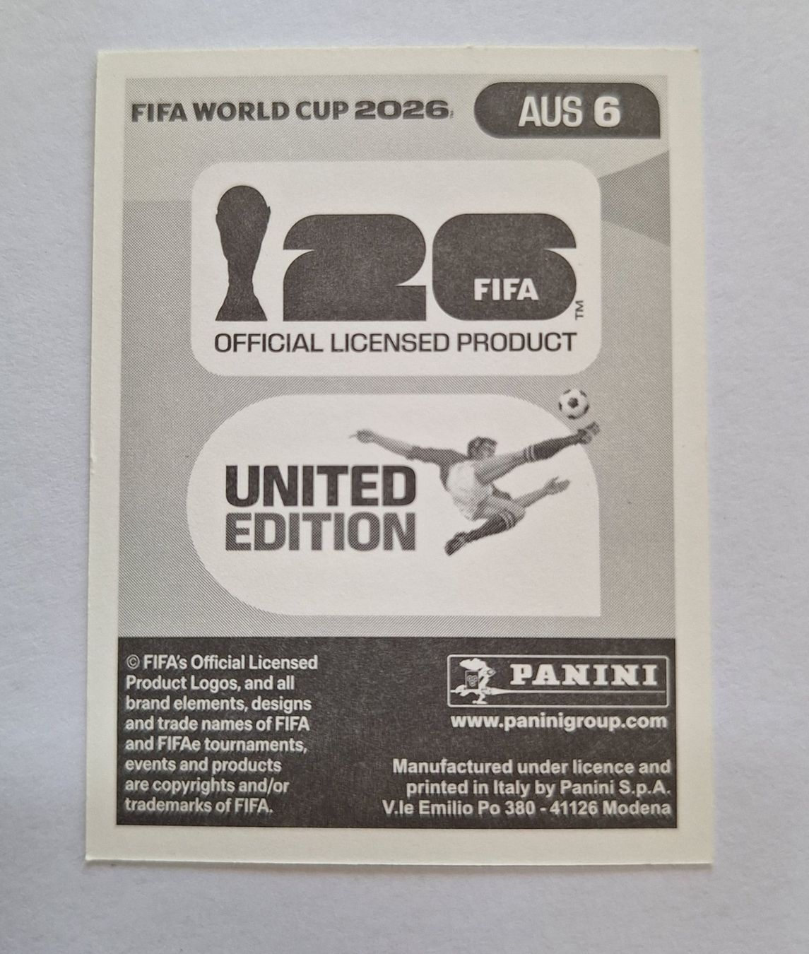 Panini Sammelbilder & Trading cards: Panini Jordan Bos AUS 6 – Neu (gemäss Beschreibung) aus Romanens von Crocette 1