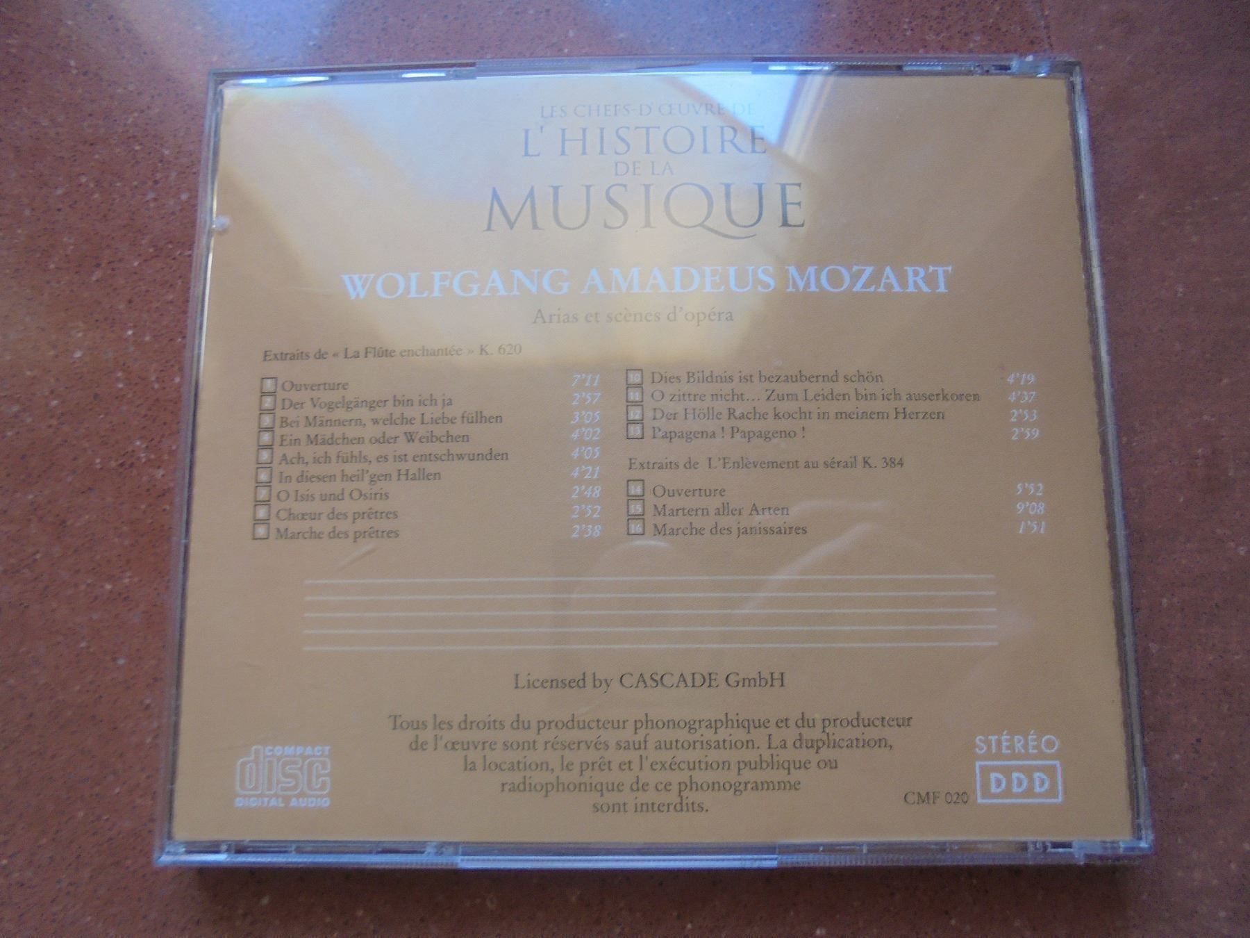 CDs: 5 CD classiques - 4 x Mozart + 1 x Liszt – Gebraucht aus Vessy von mafabe 7